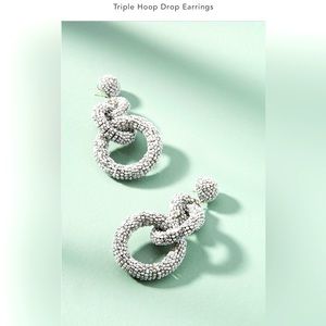 Big and hoopy. Anthro earrings 💎